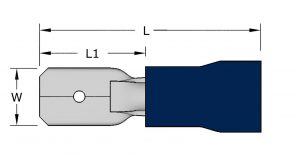 Pre-insulated Male Disconnect Terminal